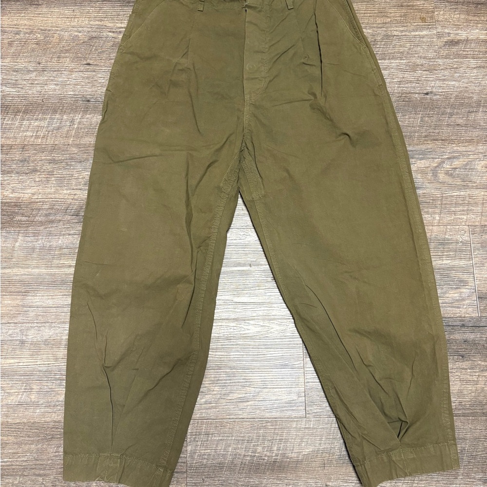 Men's Designer Japanese Olive Green Pants